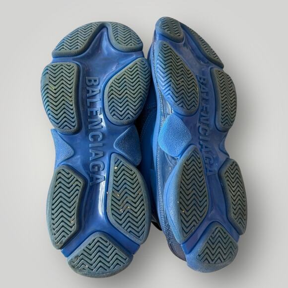 Balenciaga Triple S Men's Sneakers Size 41EU / 8 US Blue Clear Sole - Picture 5 of 9